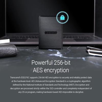 Transcend ESD 270 C 1 TB Externe SSD harde schijf USB-C, USB-A Zwart TS1TESD270C Transcend ESD 270 C 1 TB Externe SSD harde schijf USB-C, USB-A Zwart TS1TESD270C