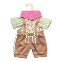 Heless Poppenkleding lederhosen met overhemd en sjaal,35-45 cm - thumbnail