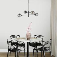 Steinhauer Design hanglampConstellation zwart met smoke glas - 3804ZW - thumbnail