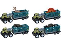 Truck met aanhanger en dino 26x9x9cm - thumbnail