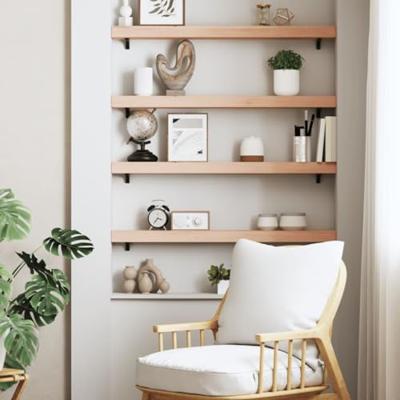 Wandschap 100x10x6 cm onbehandeld massief eikenhout