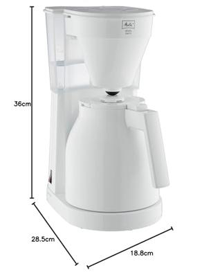 Melitta Easy Therm Koffiezetapparaat Wit - thumbnail