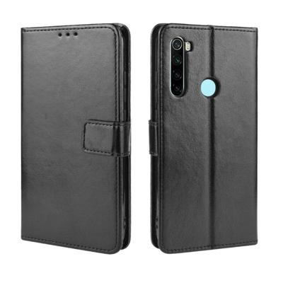 Voor Xiaomi Redmi Note 8 retro Crazy Horse textuur horizontale Flip leergeval met houder & kaartsleuven & fotolijstjes (zwart) Voor Xiaomi Redmi Note 8 retro Crazy Horse textuur horizontale Flip leergeval met houder & kaartsleuven & fotolijstjes (zwart)