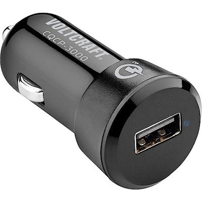 VOLTCRAFT CQCP-3000 USB-oplader Auto, Vrachtwagen Uitgangsstroom (max.) 3000 mA 1 x 1x USB-A Qualcomm Quick Charge 3.0