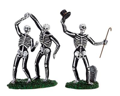 Lemax dancing skeletons s/2 halloween figuur Spooky Town 2007