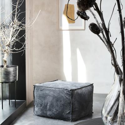 House Doctor Suede poef Stof, Leer Suede (Middel) 60x60x45