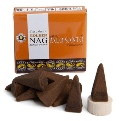 Golden Nag Palo Santo Wierookkegels (1 pakje)