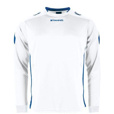 Stanno 411003 Drive Match Shirt LS - White-Royal - M