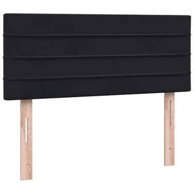 Boxspring met matras en LED fluweel zwart 120x210 cm