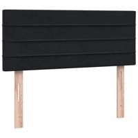 Boxspring met matras en LED fluweel zwart 120x210 cm - thumbnail