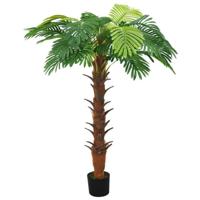 VidaXL Kunstplant met pot cycaspalm 160 cm groen - thumbnail