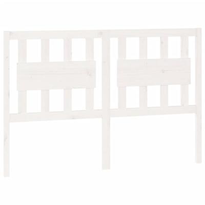 Hoofdbord 145,5x4x100 cm massief grenenhout wit