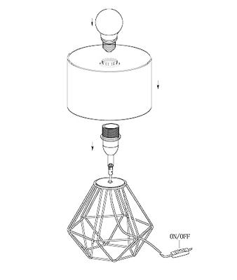 Eglo Draad tafellampCarlton 2 - 95789
