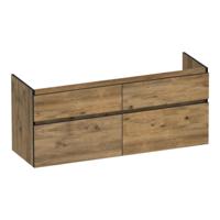 Brauer Delight Edge - Onderkast - 140 cm - met 4 Softclose Lades Greeploos en 2 Sifon Uitsparingen - Chateau - thumbnail