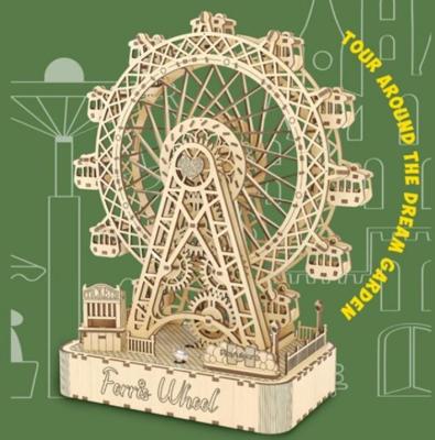 PlayfulMario Reuzenrad met muziek Houten Modelbouwset 248 Onderdelen Creatief & Educatief Modelbouw PlayfulMario Reuzenrad met muziek Houten Modelbouwset 248 Onderdelen Creatief & Educatief Modelbouw