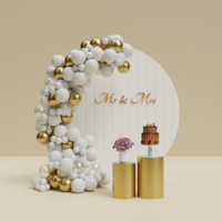 Ballonnenboog (Wit-Goud) - thumbnail