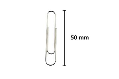 Kangaro papierklemmen 50 mm rond verzinkt, doos 100 stuks