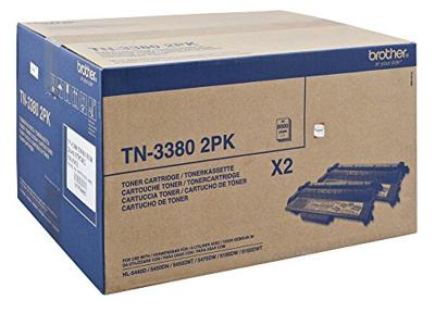 Brother TN-3380 Twinpack Toner zwart
