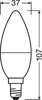 OSRAM HOMELIGHTING 4058075430853 LED-lamp Energielabel F (A - G) E14 Kaars 4.9 W = 40 W Warmwit 1 stuk(s) - thumbnail