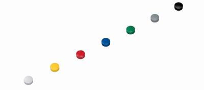 MAUL magneet Solid, 15 mm, trekkracht 150 gr, doos van 10 stuks, assorti