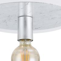 Eglo Unieke plafondlampPassano wit en zilver enkel - 97494 - thumbnail