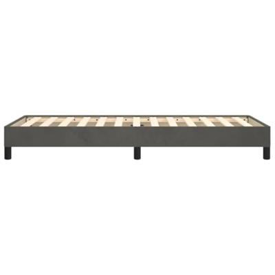 Bedframe zonder matras 100x200 cm fluweel donkergrijs