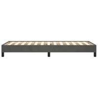 Bedframe fluweel donkergrijs 100x200 cm - thumbnail