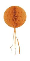 Oranje honeycomb bol - 30 cm - thumbnail