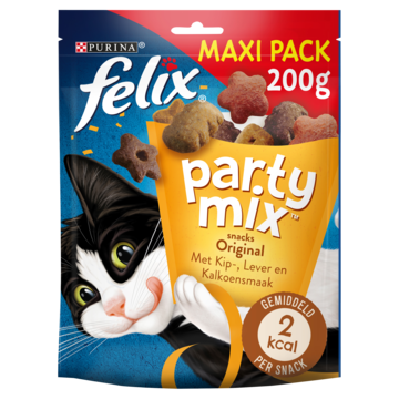 Felix Party Mix Original + Seaside kattensnoep (2x200g) 6 x 200 g Felix Party Mix Original + Seaside kattensnoep (2x200g) 6 x 200 g