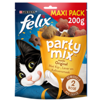Felix Party Mix Original + Seaside kattensnoep (2x200g) 6 x 200 g - thumbnail