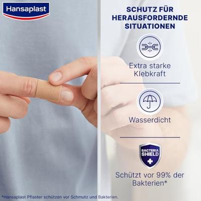 Hansaplast Extra Robust 16 Strips - B08T1ZL9BN | Packung (16 Stück)