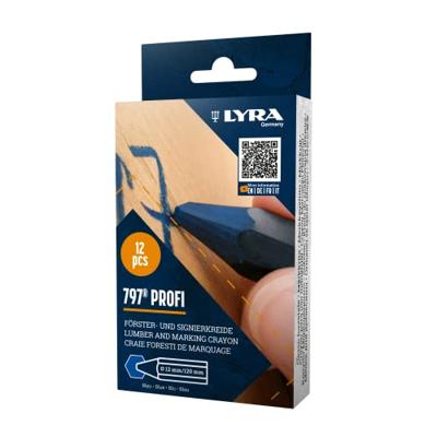Lyra merkkrijt Profi 797 blauw (12x)