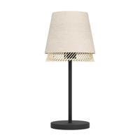 Eglo TafellampTabley linnen met rotan - 43977 - thumbnail