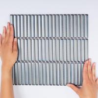 Mozaiek Sevilla Kit-Kat mini's Grijs - Blauw spikkel 1,2x9,2 - thumbnail