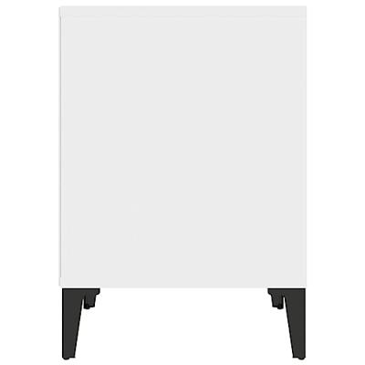 Nachtkastjes 2 st 40x35x50 cm wit