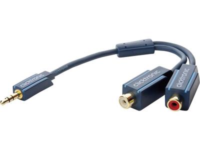 Clicktronic 70492 MP3 Y-adapter
