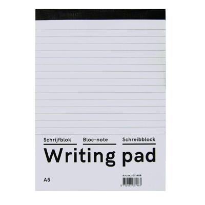 Schrijfblok Qbasic A5 lijn 160blz 60gr | 10 stuks Schrijfblok Qbasic A5 lijn 160blz 60gr | 10 stuks