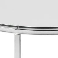 Ronde Bijzettafel 'Lykke' 55cm, kleur Transparant - thumbnail