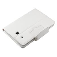 Voor Galaxy Tab E 9.6 / T560 2-in-1 afneembaar Bluetooth toetsenbord Litchi textuur lederen draagtas met Holder(White) - thumbnail