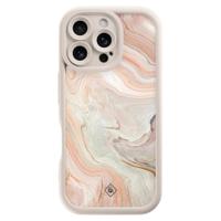 iPhone 16 Pro beige case - Marmer waves - thumbnail