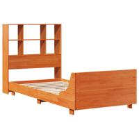 Bedframe zonder matras massief grenenhout wasbruin 100x200 cm - thumbnail