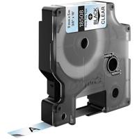 Etiketten DYMO IND RHINO S0718160 Polyester Tapekleur: Transparant Tekstkleur:Zwart 9 mm 5.5 m - thumbnail