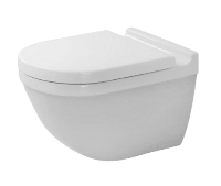 Duravit Starck 3 pack wandcloset rimless diepspoel zitting wit 45270900a1 - thumbnail