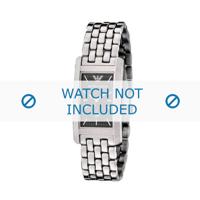 Armani horlogeband AR-0113 Staal Zilver 19mm - thumbnail