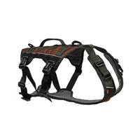 Non-stop dogwear® Hondentuig Rock Harness Long, zwart/oranje, Maat: XS - thumbnail