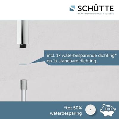 Schutte SAMOA RAIN handdouche | 3 functies | chroom-antraciet
 - 60951