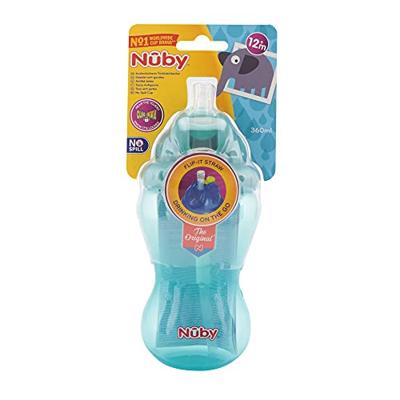 Nuby Flip it 360ml 12 maand+ aqua 1 Stuks