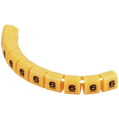 TRU COMPONENTS TC-MB1/6203 Markeerclip Opdruk 6 Buitendiameter 3 tot 3.60 mm TRU COMPONENTS TC-MB1/6203 Markeerclip Opdruk 6 Buitendiameter 3 tot 3.60 mm