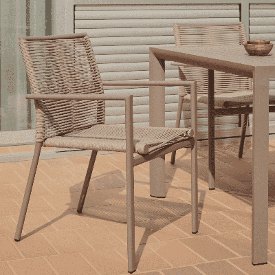 Kave Home Culip tuinstoel Bruin