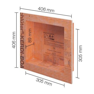 Schluter inbouwnis 305x305mm kb12n305305a